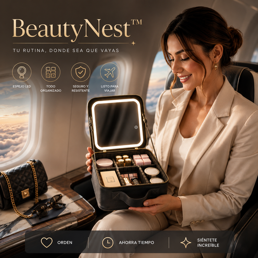 BeautyNest™ Estuche Maquillaje Luz LED